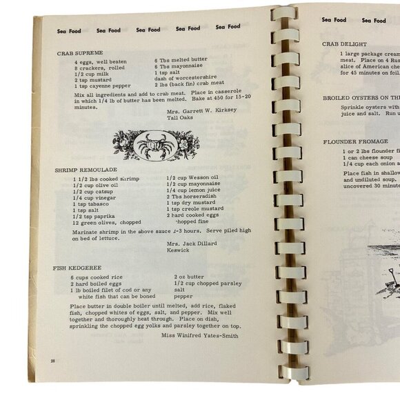 Favorite Recipes Of Jeffersons Country Cook Book 1975 Grace Episcopal Church Va - Picture 6 of 12